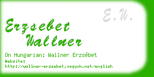 erzsebet wallner business card